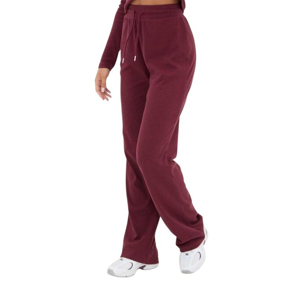 I Saw It First Womens/Ladies Wide Leg Pants / Burgundy